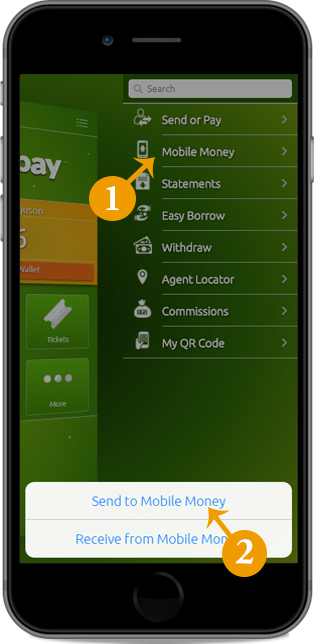 Transfer money from Easypay to your mobile money account